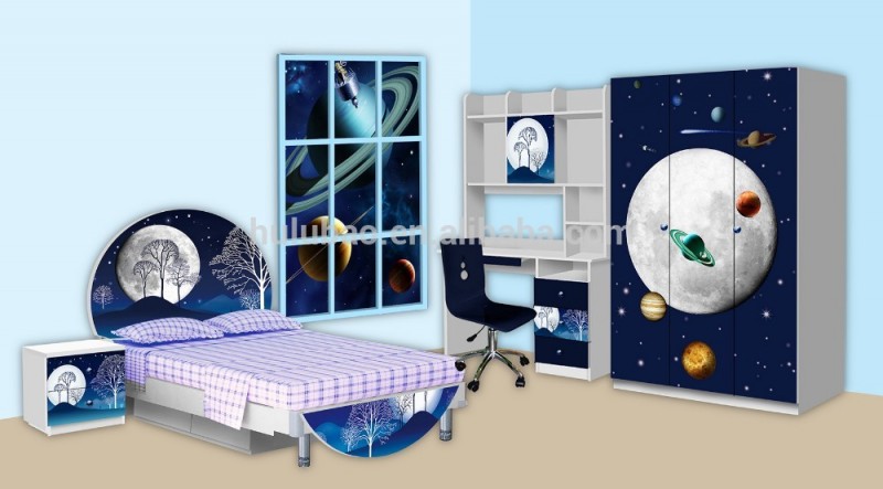 カラフルmdfパネル3dpringting男の子のための子供の寝室の家具-子供用ベッド問屋・仕入れ・卸・卸売り