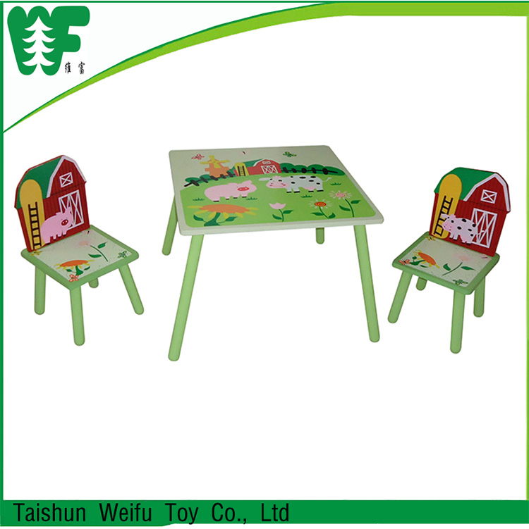 安い木製キッズ研究読書テーブルと椅子-子供用家具セット問屋・仕入れ・卸・卸売り