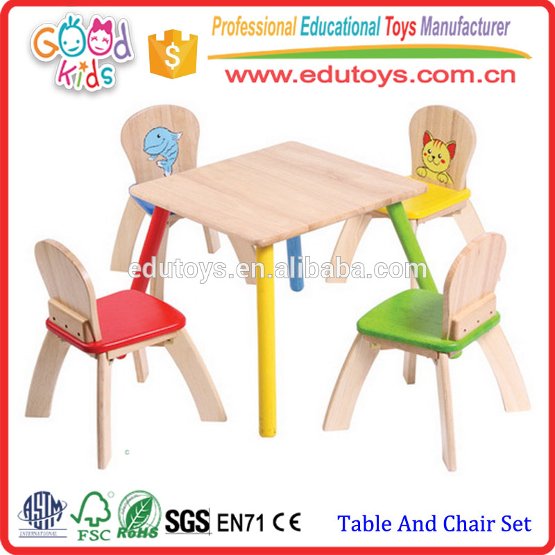 美しく細工さ れ た天然木製子供の学習テーブル と椅子セット-子供用家具セット問屋・仕入れ・卸・卸売り