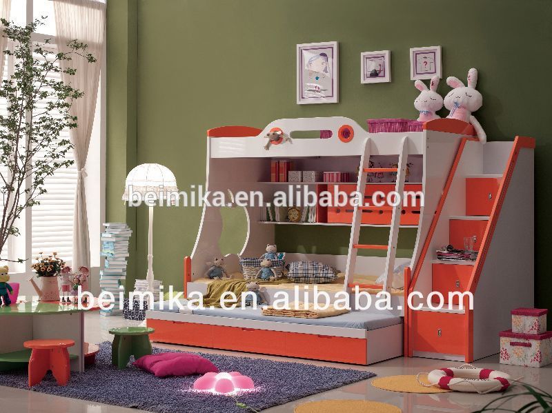 の子供の家具の寝台を使用したベッドキャビネット-子供用家具セット問屋・仕入れ・卸・卸売り