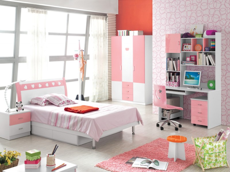 素敵な女の子ルーム家具ピンク子供寝室の家具セット2016新デザイン-子供用家具セット問屋・仕入れ・卸・卸売り