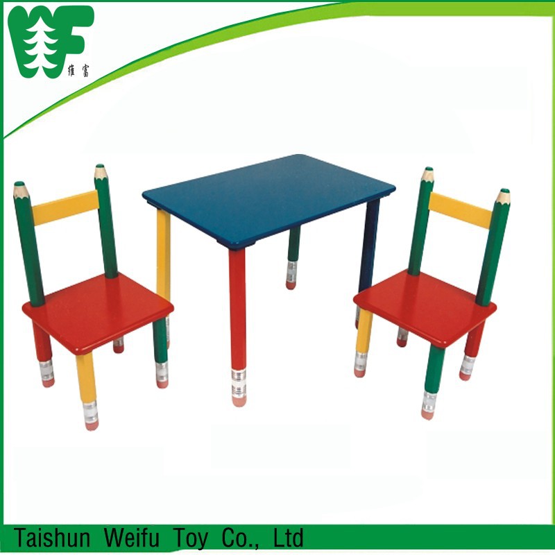 子供家具鉛筆木製学習テーブルと椅子セット-子供用家具セット問屋・仕入れ・卸・卸売り