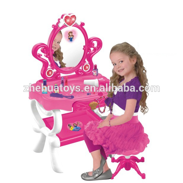 軽快な音楽との子供をドレッシングドレッシングテーブル、 女の子のための子供家具-子供用家具セット問屋・仕入れ・卸・卸売り