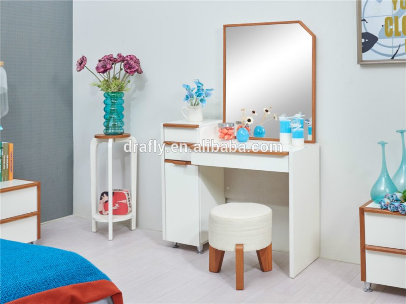 近代的な高い光沢のある白い寝室の家具に鏡付きドレッサーセット-ドレッサー問屋・仕入れ・卸・卸売り