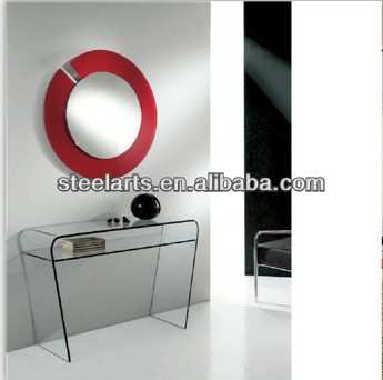 鋼- 芸術現代のホット曲げガラスドレッシングテーブルとミラーm001c-ドレッサー問屋・仕入れ・卸・卸売り