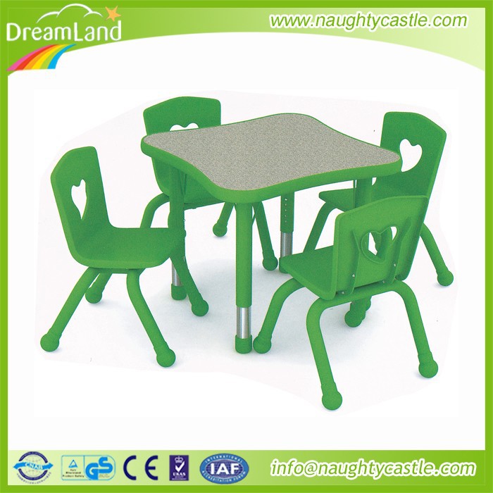 子供グリーンスクエアテーブルと椅子-子供用テーブル問屋・仕入れ・卸・卸売り
