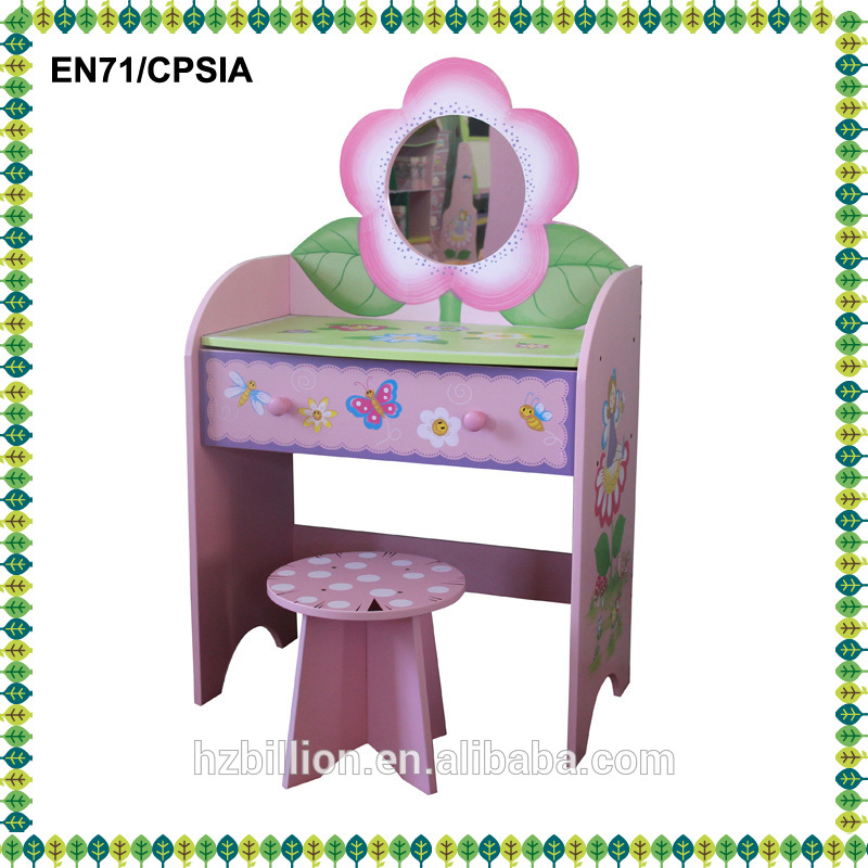 木製の子供のおもちゃのドレッシングテーブル木製の子供の子供をドレッシングドレッシングテーブルドレッサー-子供用テーブル問屋・仕入れ・卸・卸売り