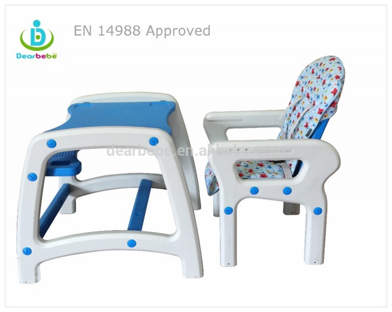 En 14988寧波dearbebeハイチェア卸売プラスチック椅子ベビーダイニングテーブルと椅子は中国製-子供用椅子問屋・仕入れ・卸・卸売り