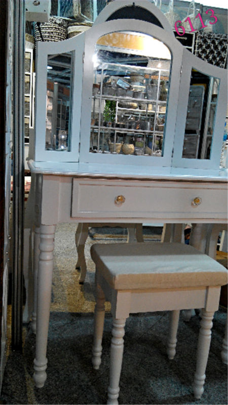 固体木製の化粧k/d鏡付きドレッサー白カラーデザイン欧州市場向けに高品質-ドレッサー問屋・仕入れ・卸・卸売り