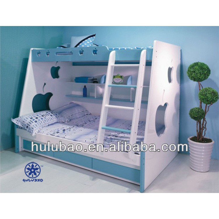 Uv高光沢スライドkidsbedb-301二段ベッドの子供のベッド-子供用家具セット問屋・仕入れ・卸・卸売り