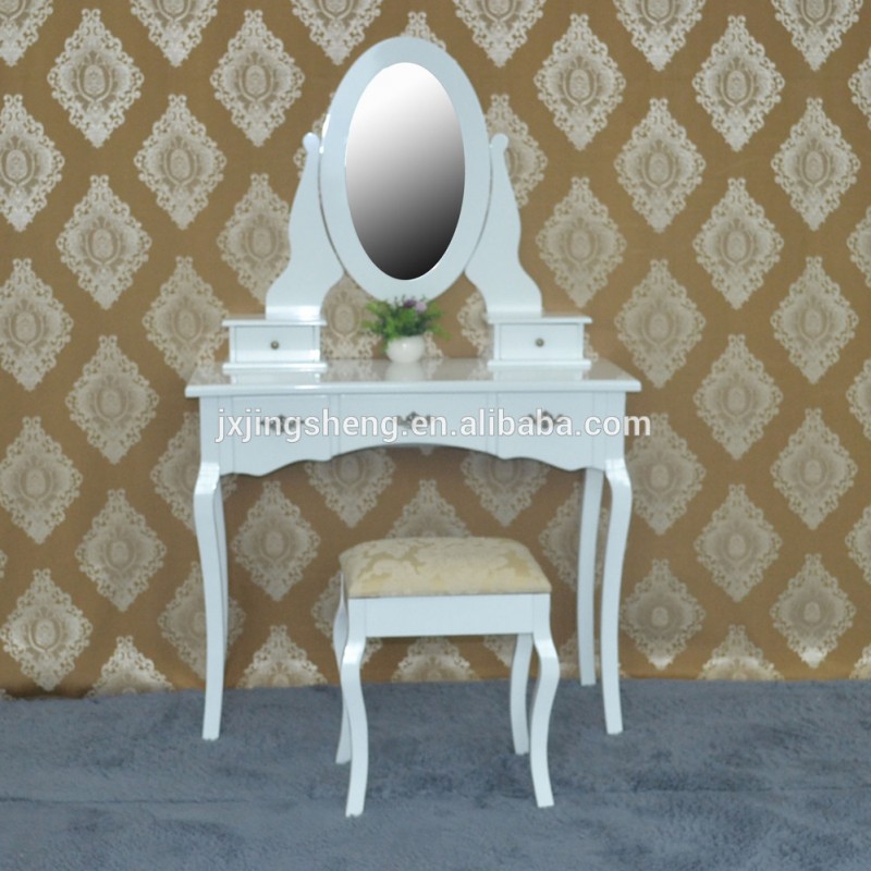 素朴な スタイル新しい mdf ミラー家具白い ラッカー ドレッシング テーブル寝室用家具-ドレッサー問屋・仕入れ・卸・卸売り