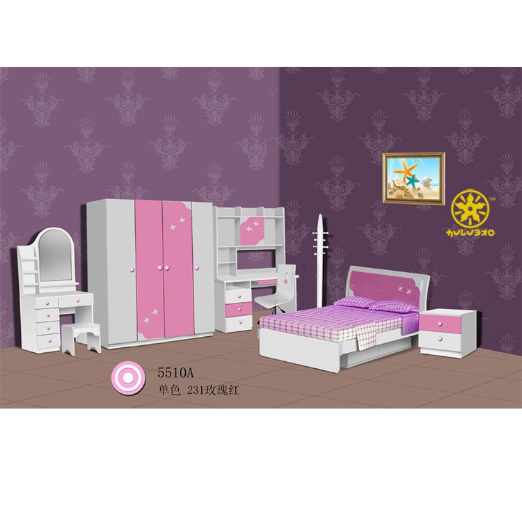 2013新しいデザインの子供の寝室の家具キッズ5510aメラミンの家具-子供用家具セット問屋・仕入れ・卸・卸売り