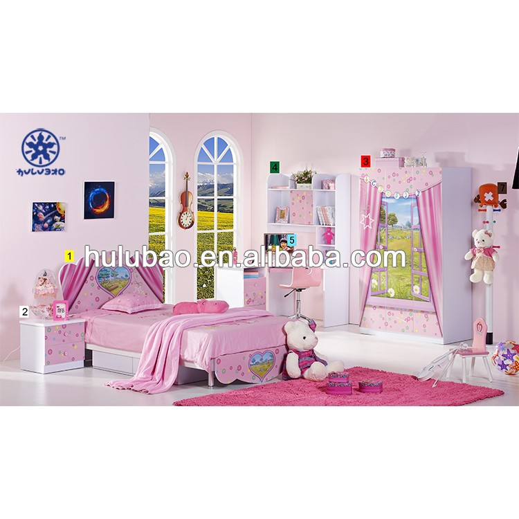漫画のベッドルームの家具モダンなデザインの子供の家具セット967-子供用家具セット問屋・仕入れ・卸・卸売り