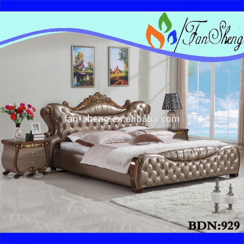 古典的な手彫りのbangnikdan使用bnd929の寝室の家具のベッドルームセット-寝室用セット問屋・仕入れ・卸・卸売り