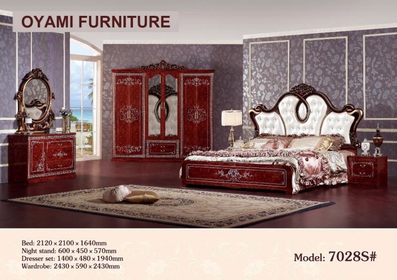 現代イタリアデザインロイヤル家具アンティークゴールド寝室セット-寝室用セット問屋・仕入れ・卸・卸売り
