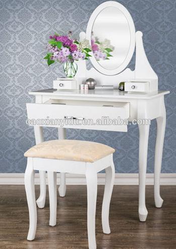 白い近代的なドレッシングテーブルと鏡/ドレッシングテーブルで/木製ドレッサー-ドレッサー問屋・仕入れ・卸・卸売り