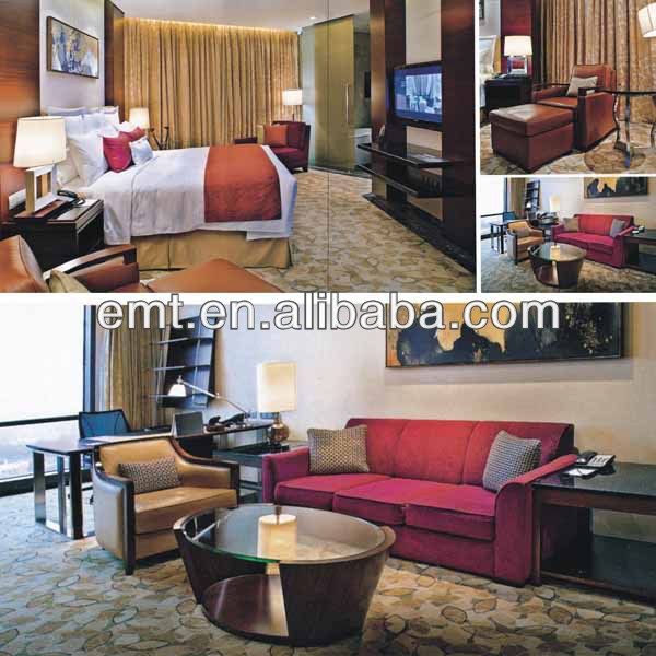 熱い販売のスタイルをデザインホテルの寝室の家具身分の高い星レベルのホテル( emt- c1205)-寝室用セット問屋・仕入れ・卸・卸売り