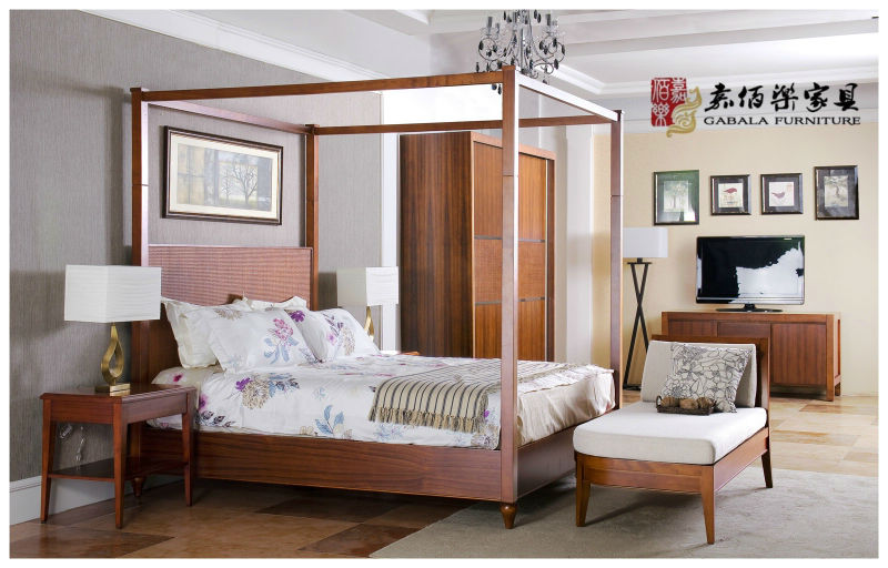 Jk02-10純木の寝室の家具セット-寝室用セット問屋・仕入れ・卸・卸売り