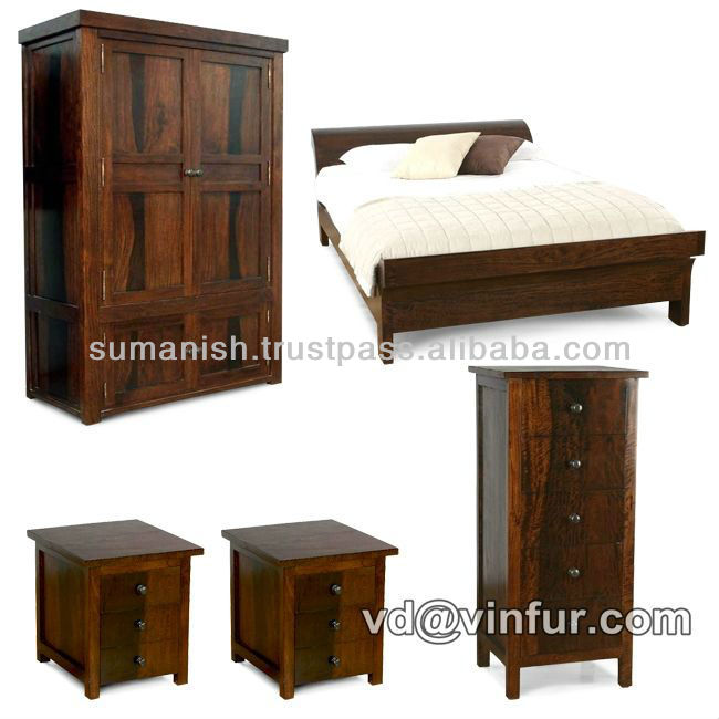 寝室のためのアンティーク木製家具セット-寝室用セット問屋・仕入れ・卸・卸売り