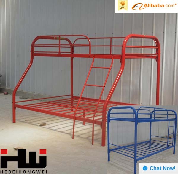 モダンなデザインの金属の二段ベッド、 青い色鉄のベッド、 大人二段ベッド-金属製ベッド問屋・仕入れ・卸・卸売り