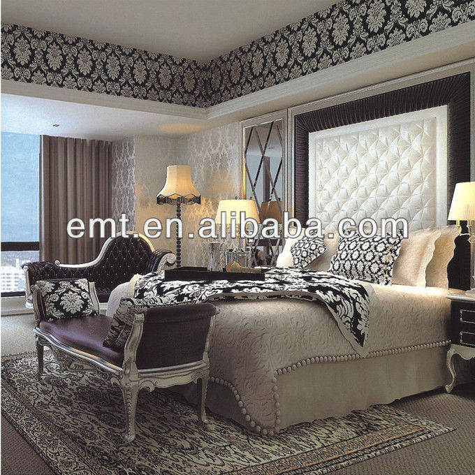 モダンな木製家具のベッドルームの設計のスターホテル( emt- 602)-寝室用セット問屋・仕入れ・卸・卸売り