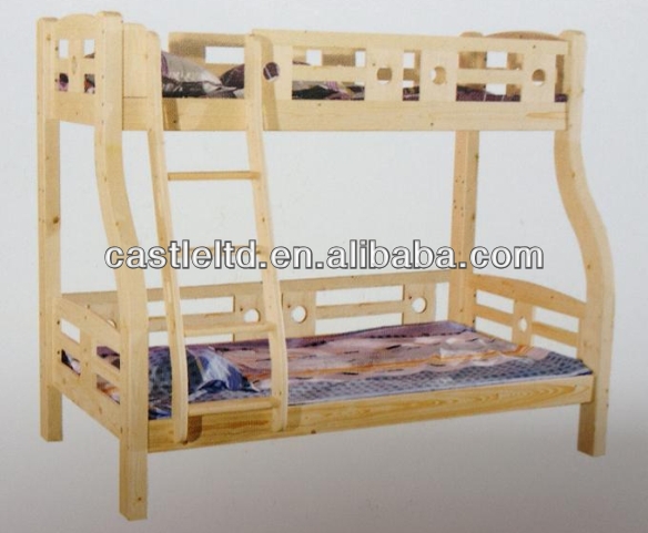 ステッピング子供の二段フィンランドパインベッド、 固体松林の家具-寝室用セット問屋・仕入れ・卸・卸売り