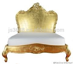 贅沢な楽しみ金金箔の家具の葉のベッド-ベッド問屋・仕入れ・卸・卸売り