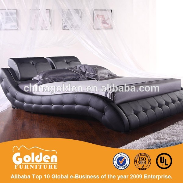 オンライン寝室家具価格黒革ベッド用販売g814 #-ベッド問屋・仕入れ・卸・卸売り