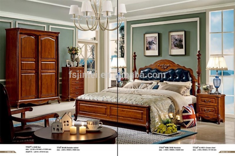 アメリカのヴィンテージスタイルのエレガントな寝室セット-寝室用セット問屋・仕入れ・卸・卸売り