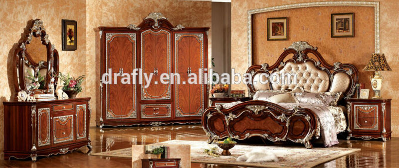 アンティーク古典的な高貴なスタイルのベッドルームの家具をセット-寝室用セット問屋・仕入れ・卸・卸売り