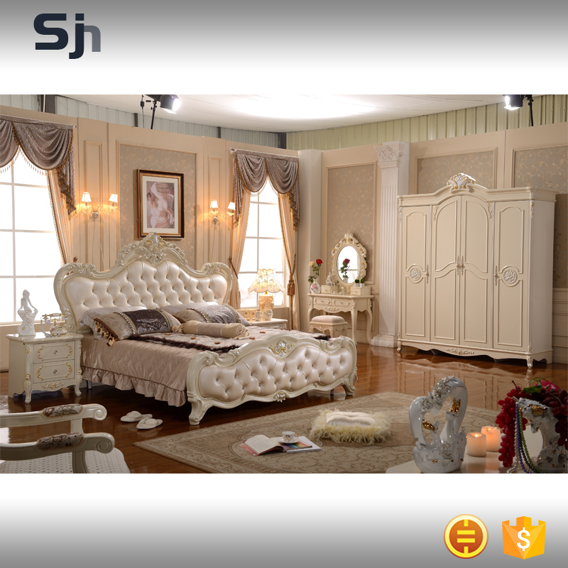 豪華な白い王寝室の家具セット用大人の ため f913-寝室用セット問屋・仕入れ・卸・卸売り