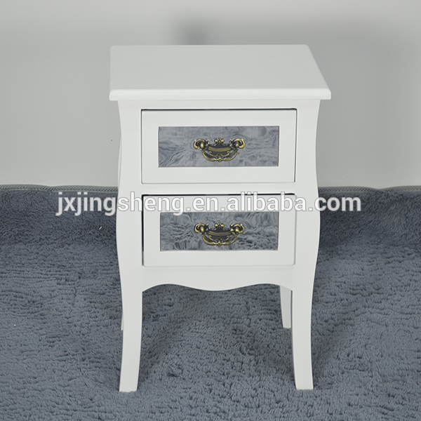 中国要素現代デザインホワイト木製2引き出しベッドサイドテーブル寝室の家具-サイドテーブル問屋・仕入れ・卸・卸売り