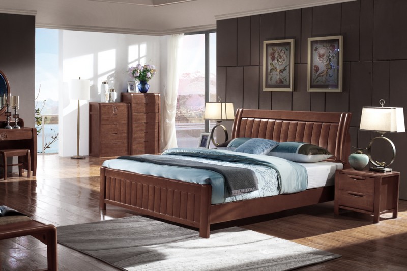 モダンな木製キングサイズ家具寝室ダブルベッドモデル226-寝室用セット問屋・仕入れ・卸・卸売り