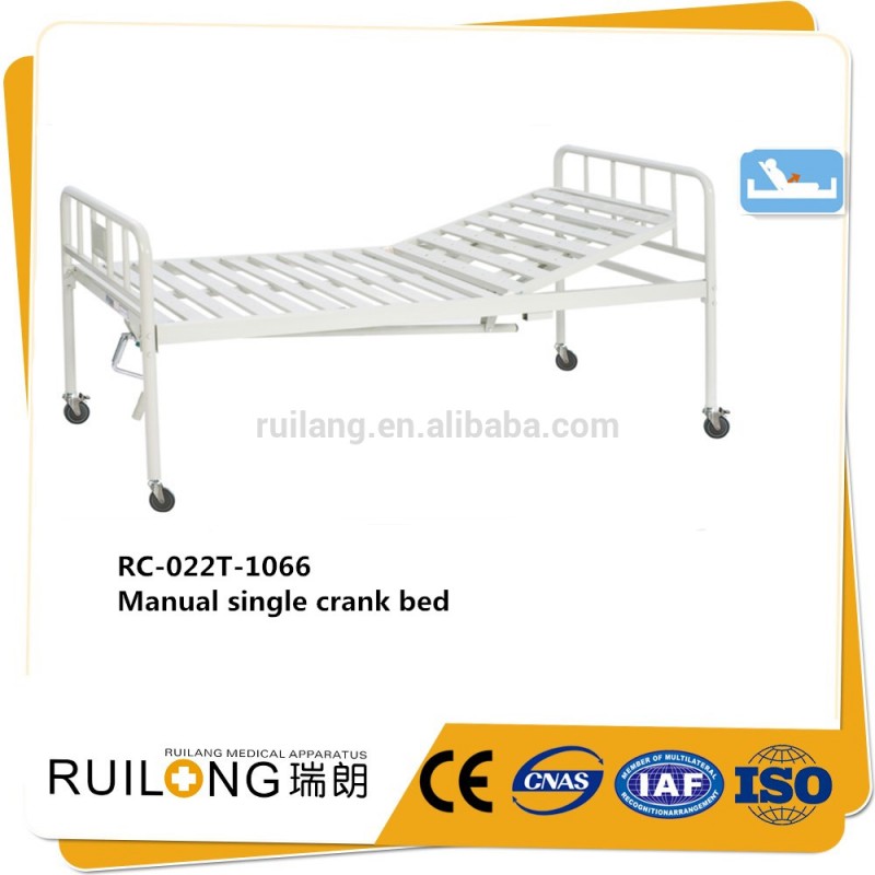高品質な大人rc-022t-1066手動ベッドシングルクランク病院や家庭の家具-金属製ベッド問屋・仕入れ・卸・卸売り