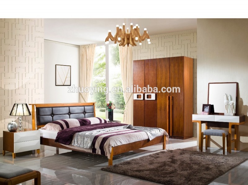 北欧スタイル木製ヘッドボード寝室の家具、新しいデザイン黒puレザー二段ベッドで最低価格AG022-寝室用セット問屋・仕入れ・卸・卸売り