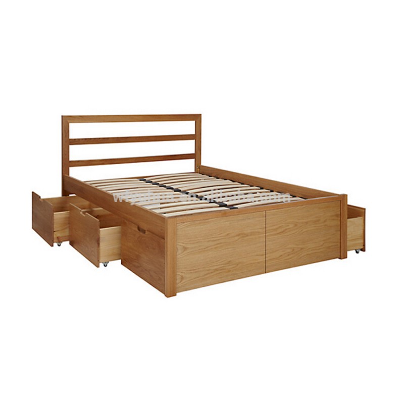 熱い販売モダン な木製ダブル ベッド デザイン で ボックス-ベッド問屋・仕入れ・卸・卸売り