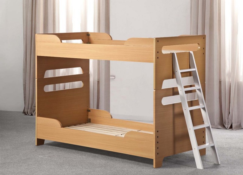 シンプルな木製の子供の寝室の家具キッズ段ベッドベビーベッドダブルデッカーのベッド-ベッド問屋・仕入れ・卸・卸売り