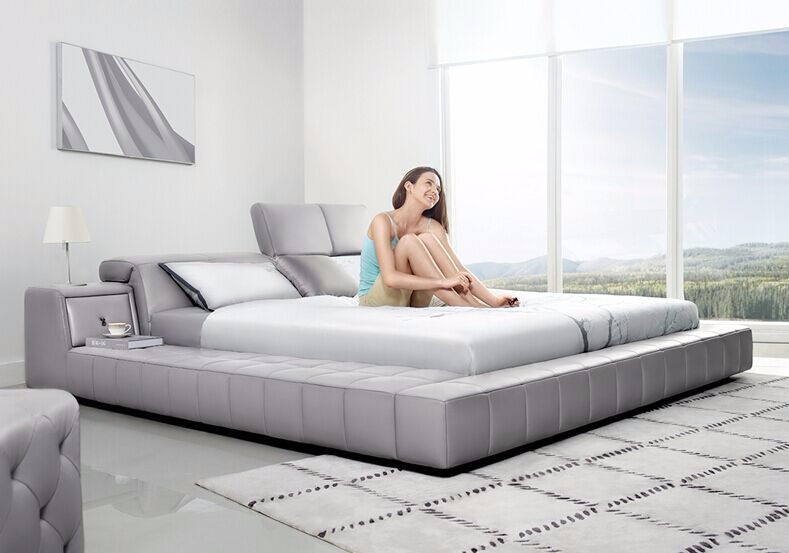 2015最新のベッド、 エレガントなスタイルの寝室の家具、 高品質の革のベッドルームの家具p672-ベッド問屋・仕入れ・卸・卸売り