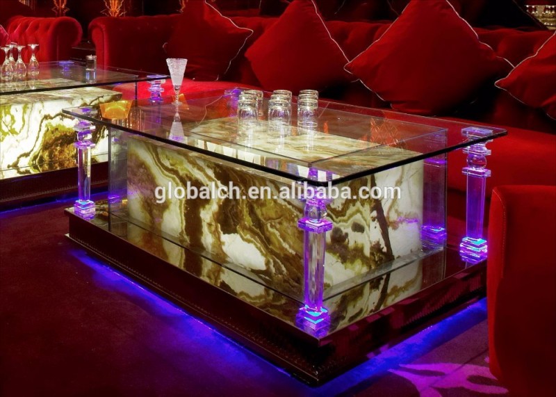・ホテルktvledバーテーブルカウンタの設計-ガラス製のテーブル問屋・仕入れ・卸・卸売り