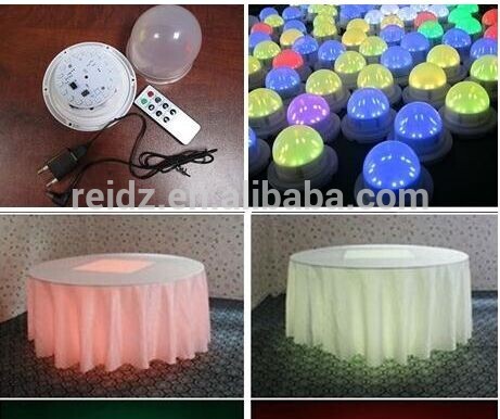 Led電球照明rgb led家具防水下テーブル用バー クラブ ウェディング屋内屋外プール-プラスチックテーブル問屋・仕入れ・卸・卸売り