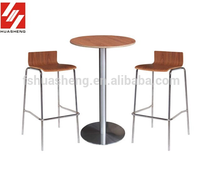 ステンレス鋼棒のテーブルと椅子のセット-金属製家具セット問屋・仕入れ・卸・卸売り