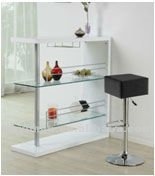 モダンなバーテーブル高光沢-木製テーブル問屋・仕入れ・卸・卸売り