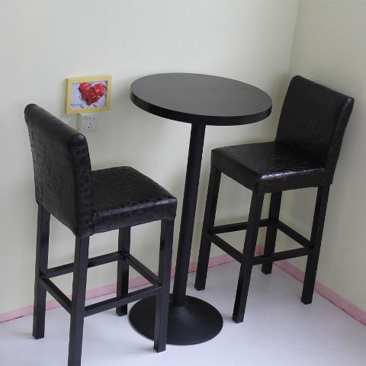 シンプルなデザインpuレザー布張りウッドバーテーブルと椅子セット、ウッドバーテーブルセット-バー家具セット問屋・仕入れ・卸・卸売り