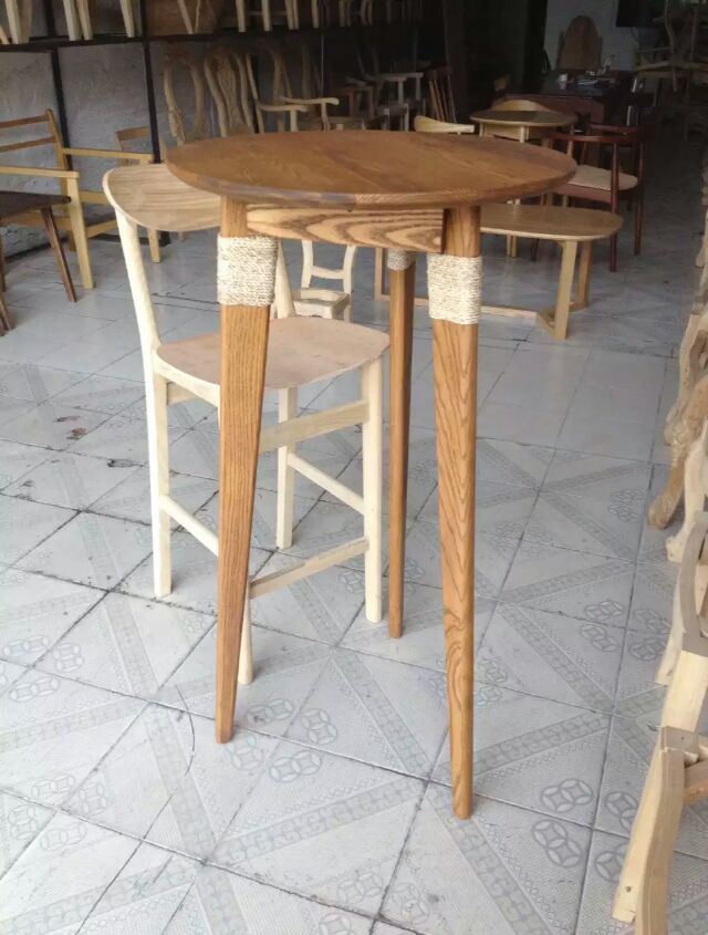 ナチュラル屋外バー家具セット高トップ木製バー テーブル と椅子-問屋・仕入れ・卸・卸売り