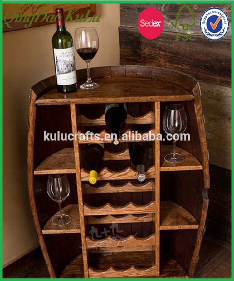 ヴィンテージアンティークオークのワイン樽ビストロテーブル-木製テーブル問屋・仕入れ・卸・卸売り