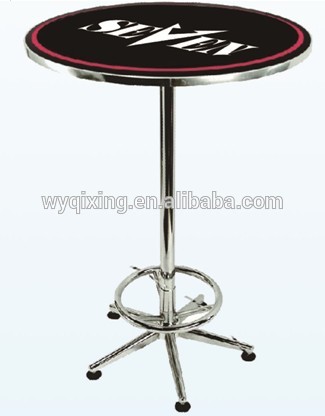 Qxbt- 021でバーテーブルmdf高品質とロゴ-折り畳み式テーブル問屋・仕入れ・卸・卸売り