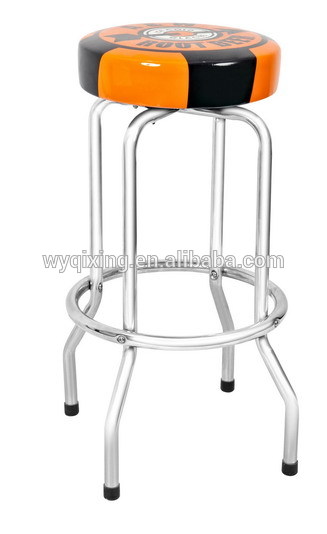 QXBS-001bスイベルバースツール任意4カラー印刷ロゴ利用できる-金属製椅子問屋・仕入れ・卸・卸売り