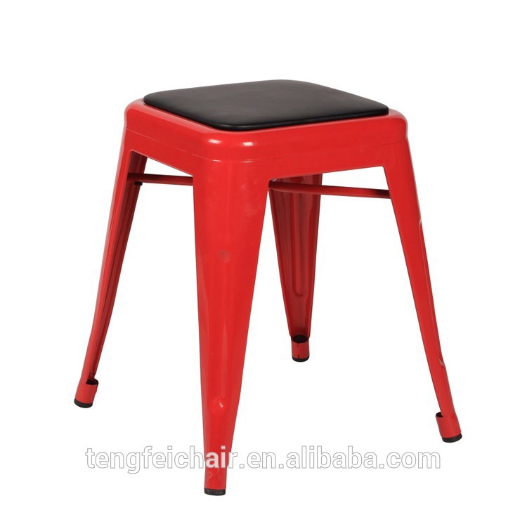 Puの椅子の鉄/異なる高さ/様々な色を選択するtf- t1001b-金属製椅子問屋・仕入れ・卸・卸売り