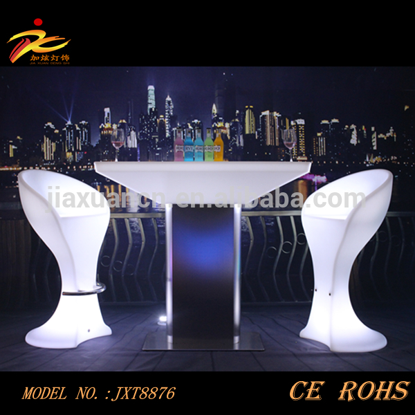 Ce・rohs指令が承認された照らされた安いled照明家具/ledテーブル/主導の家具は、 テーブルled椅子-バーテーブル問屋・仕入れ・卸・卸売り