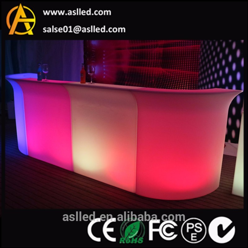 プラスチック充電式led点灯バーカウンターの夜クラブ使用-折り畳み式テーブル問屋・仕入れ・卸・卸売り